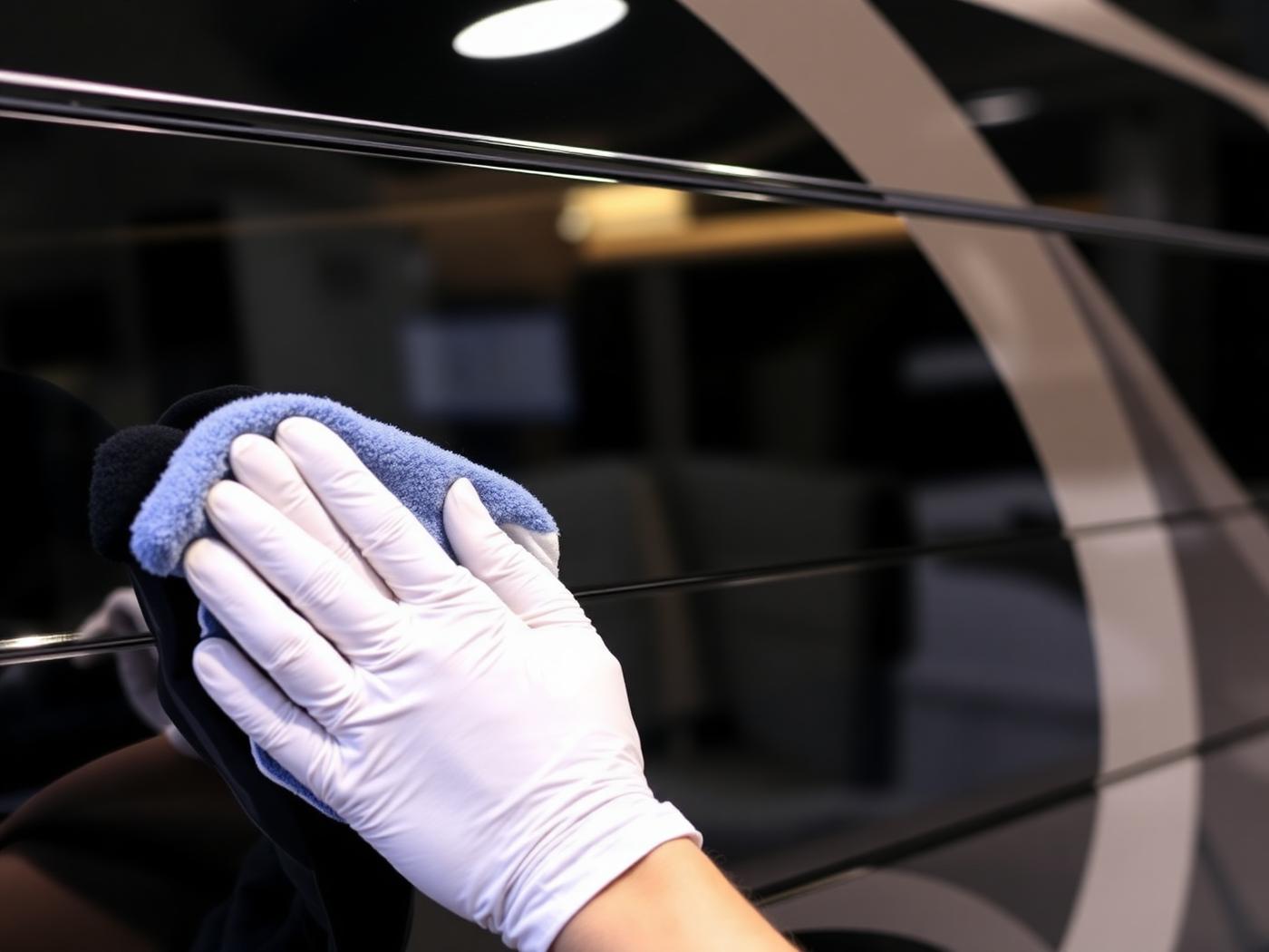 Hand-applying ceramic coating to RV